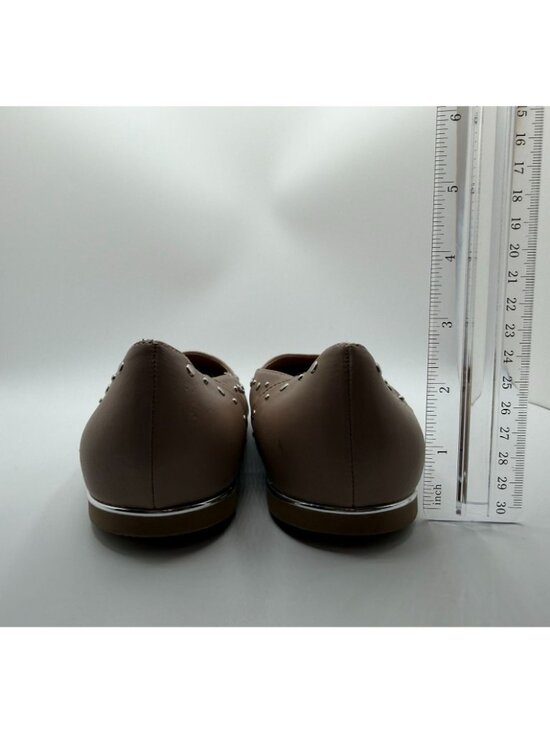 Rockport Tomatillo Ballet Flats Women Size 10W Tan Studded Pointed Toe Shoes - Picture 10 of 16